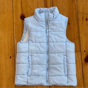 Birch & Stone Light Blue Puffer Vest Sherpa Lined | Girls Size 10